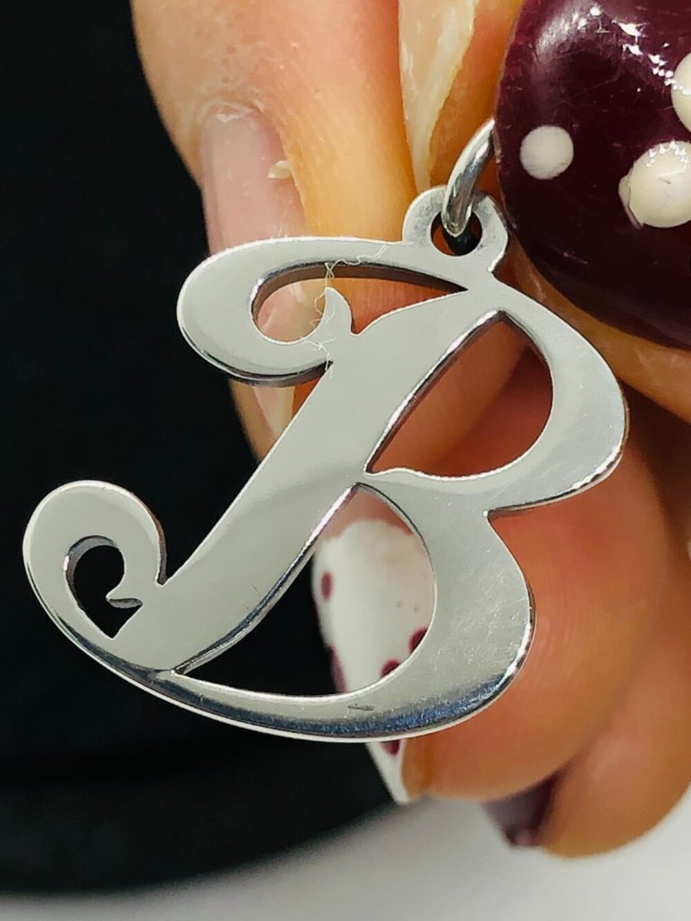 James Avery Large Script Initial B Charm